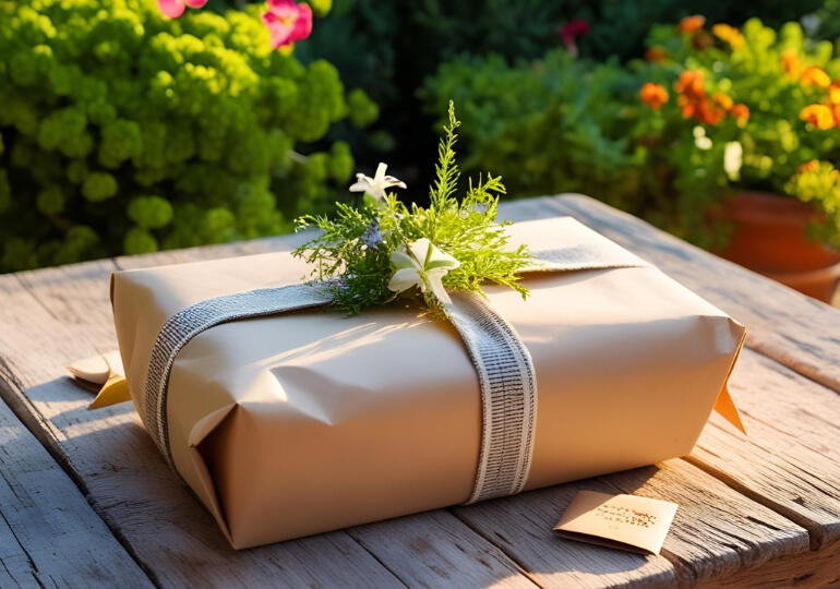 Getting a present Getting a present